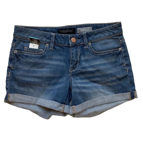 Aeropostale Midi Denim Short - Women’s 2 - Picture 1 of 7